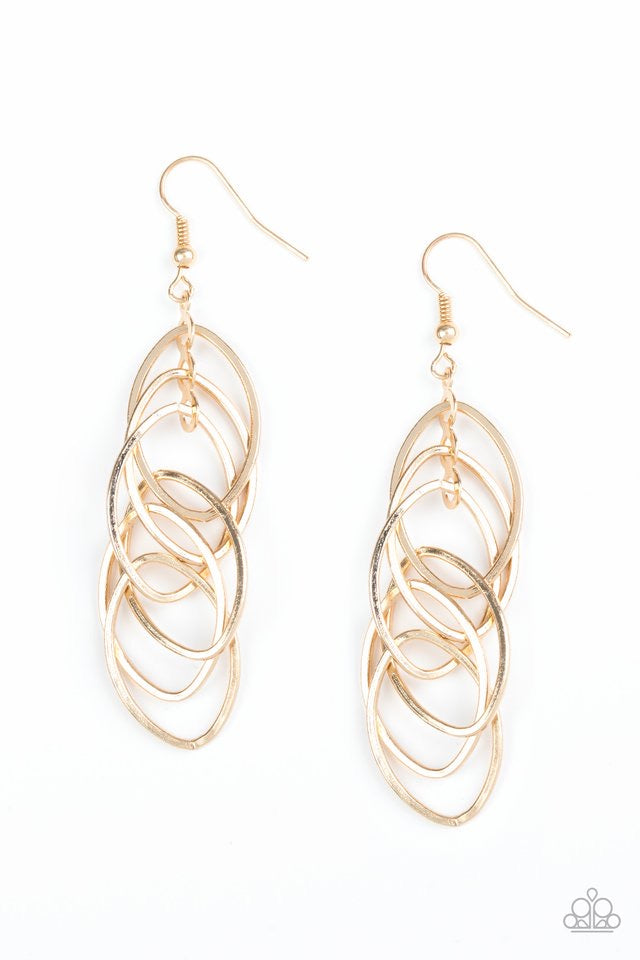 Paparazzi Earrings - Tangle Tango - Gold - SHOPBLINGINGPRETTY