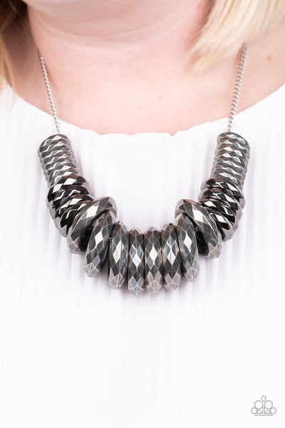 Paparazzi Necklace  -  Haute Hardware - Silver