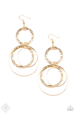 Paparazzi Earrings - Eclipsed Edge (April 2020 Fashion Fix) - SHOPBLINGINGPRETTY