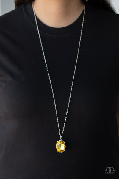 Paparazzi Necklace - Imperfect Iridescence - Yellow