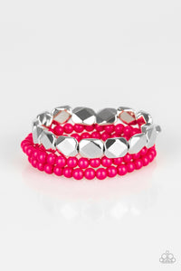 Paparazzi Bracelet - Fiesta Flavor - Pink - SHOPBLINGINGPRETTY