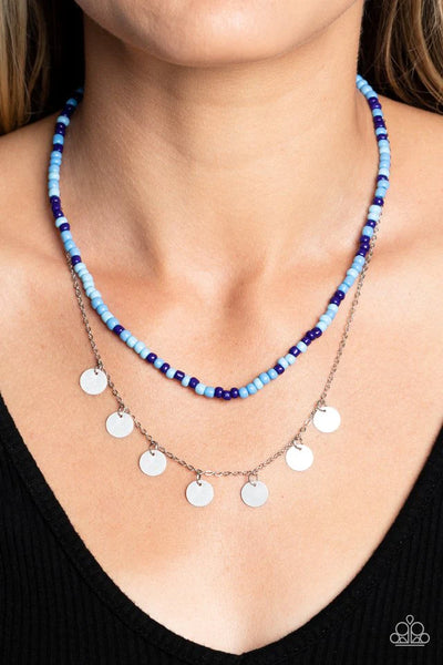 Paparazzi Necklace - Comet Candy - Blue