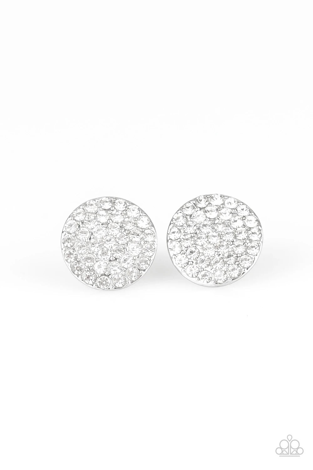 Paparazzi Earrings-  Greatest Of All Time - White