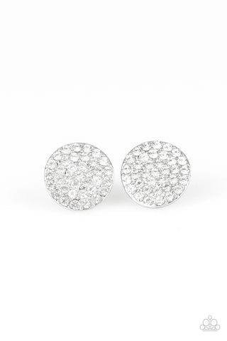 Paparazzi Earrings-  Greatest Of All Time - White