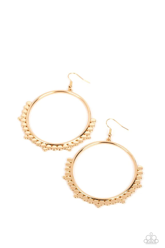 Paparazzi Earrings - Ultra Untamable - Gold