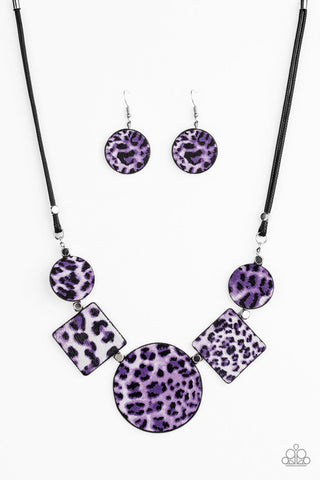 Paparazzi Necklaces - Here Kitty Kitty - Purple