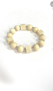 Paparazzi Bracelets - Timber Trendsetter- White