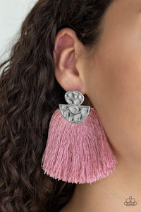 Paparazzi Earrings- Make Some PLUME - Pink - SHOPBLINGINGPRETTY