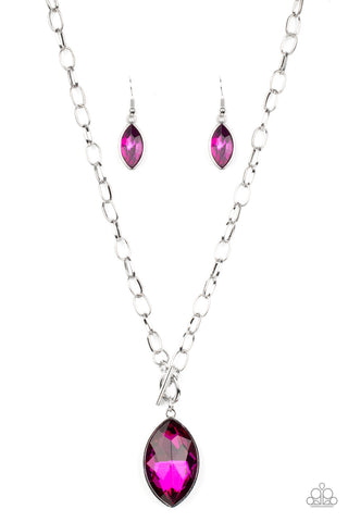 Paparazzi Necklaces - Unlimited Sparkle - Pink