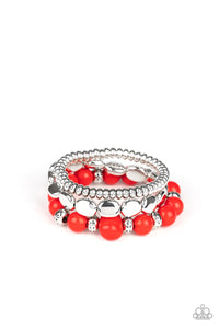 Paparazzi Bracelets - Prismatic Pop - Red