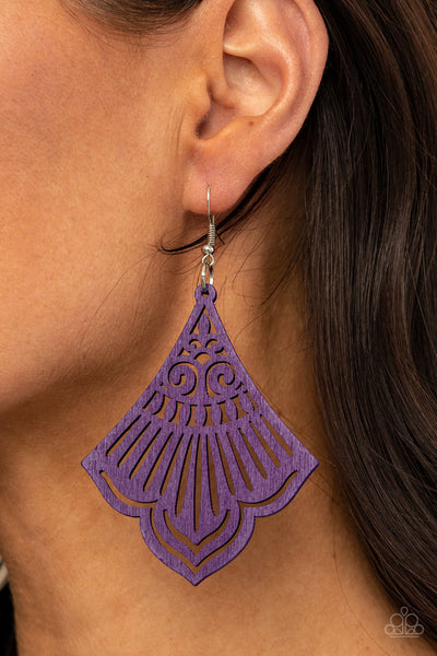 Paparazzi Earrings - Eastern Escape - Purple