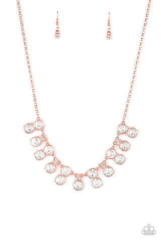 Paparazzi Necklace -  Top Dollar Twinkle - Copper - SHOPBLINGINGPRETTY