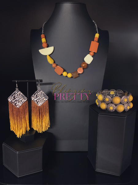 Paparazzi Necklace, Earrings & Bracelet Set - Fall Fever - Multi