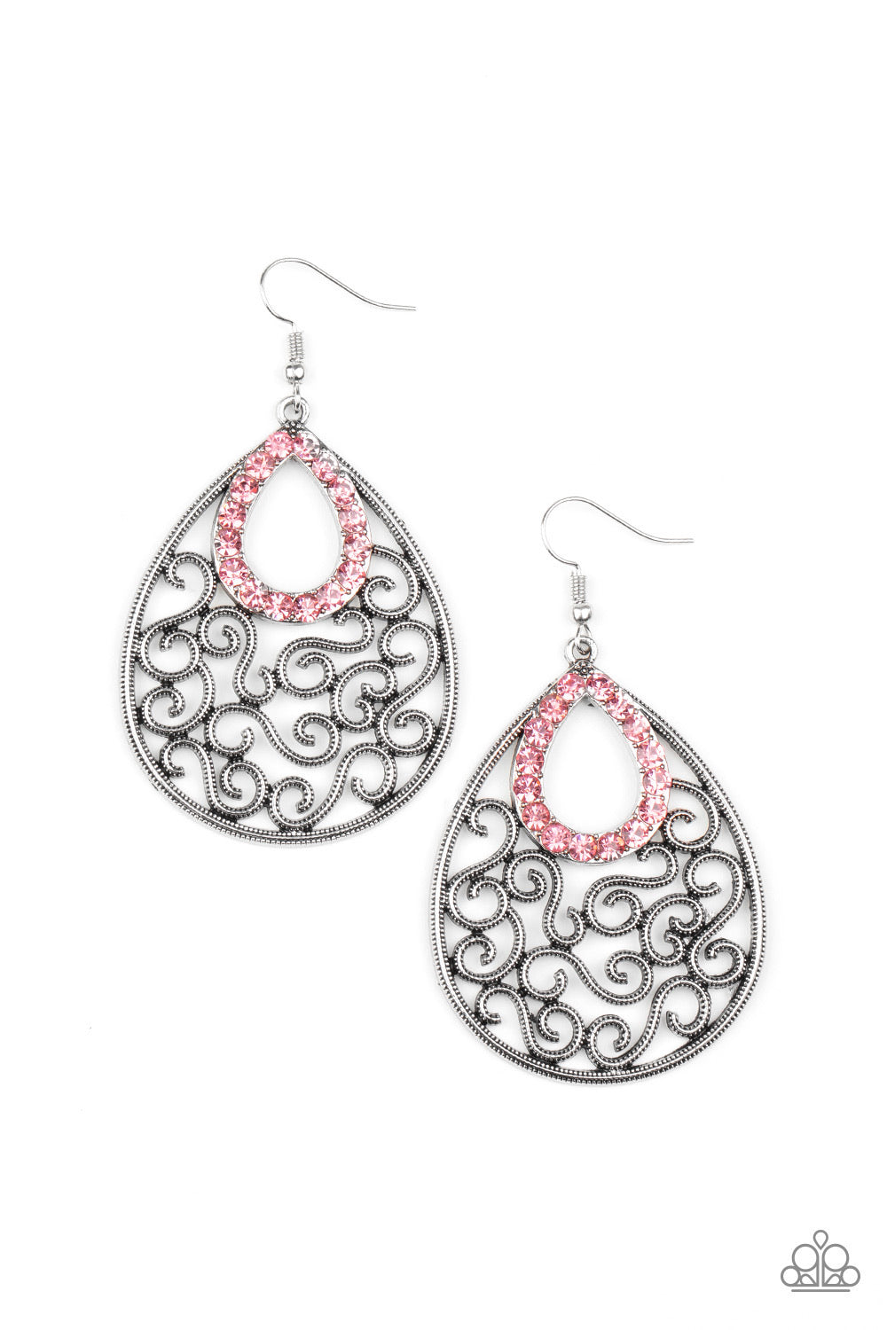 Paparazzi Earrings  - Seize The Stage - Pink