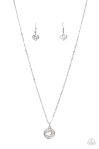 Paparazzi Necklaces - Bare Your Heart - White