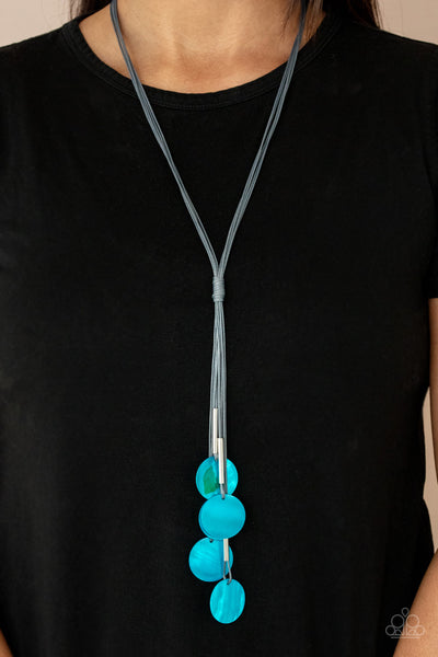 Paparazzi Necklaces - Tidal Tassels - Blue