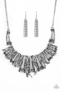 Paparazzi Necklace - In The MANE-stream - Silver - SHOPBLINGINGPRETTY