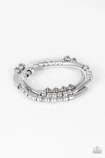 Paparazzi  Bracelet -  Industrial Instincts - Silver