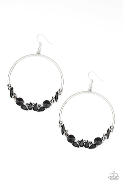 Paparazzi Earrings - Business Casual - Black