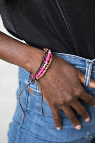 Paparazzi Bracelets - Totally Tiki - Pink