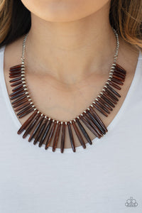 Paparazzi Necklace - Out Of My Element - Brown - SHOPBLINGINGPRETTY