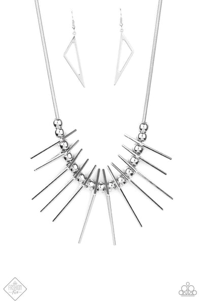 Paparazzi Necklace - Fully Charged - Silver