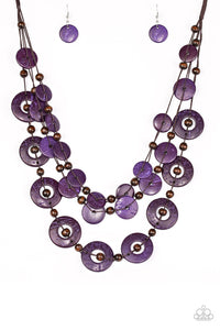 Paparazzi Necklace - Catalina Coastin - Purple - SHOPBLINGINGPRETTY