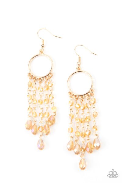 Paparazzi Earrings - Dazzling Delicious - Gold