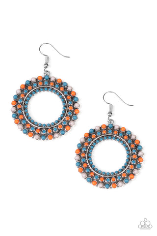 Paparazzi Earrings - Rural Ripple - Multi - SHOPBLINGINGPRETTY