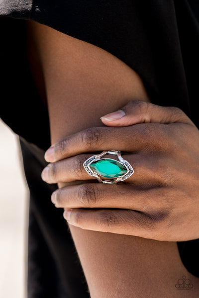 Paparazzi Rings - Leading Luster - Green 2020 Convention Exclusives