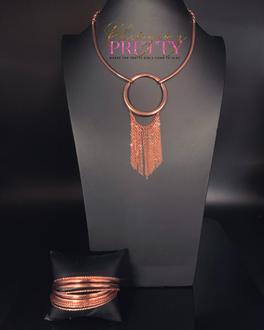 Paparazzi Necklace & Bracelet Set - Copper