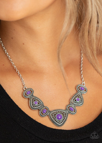 Paparazzi Necklace - Totally TERRA-torial - Purple