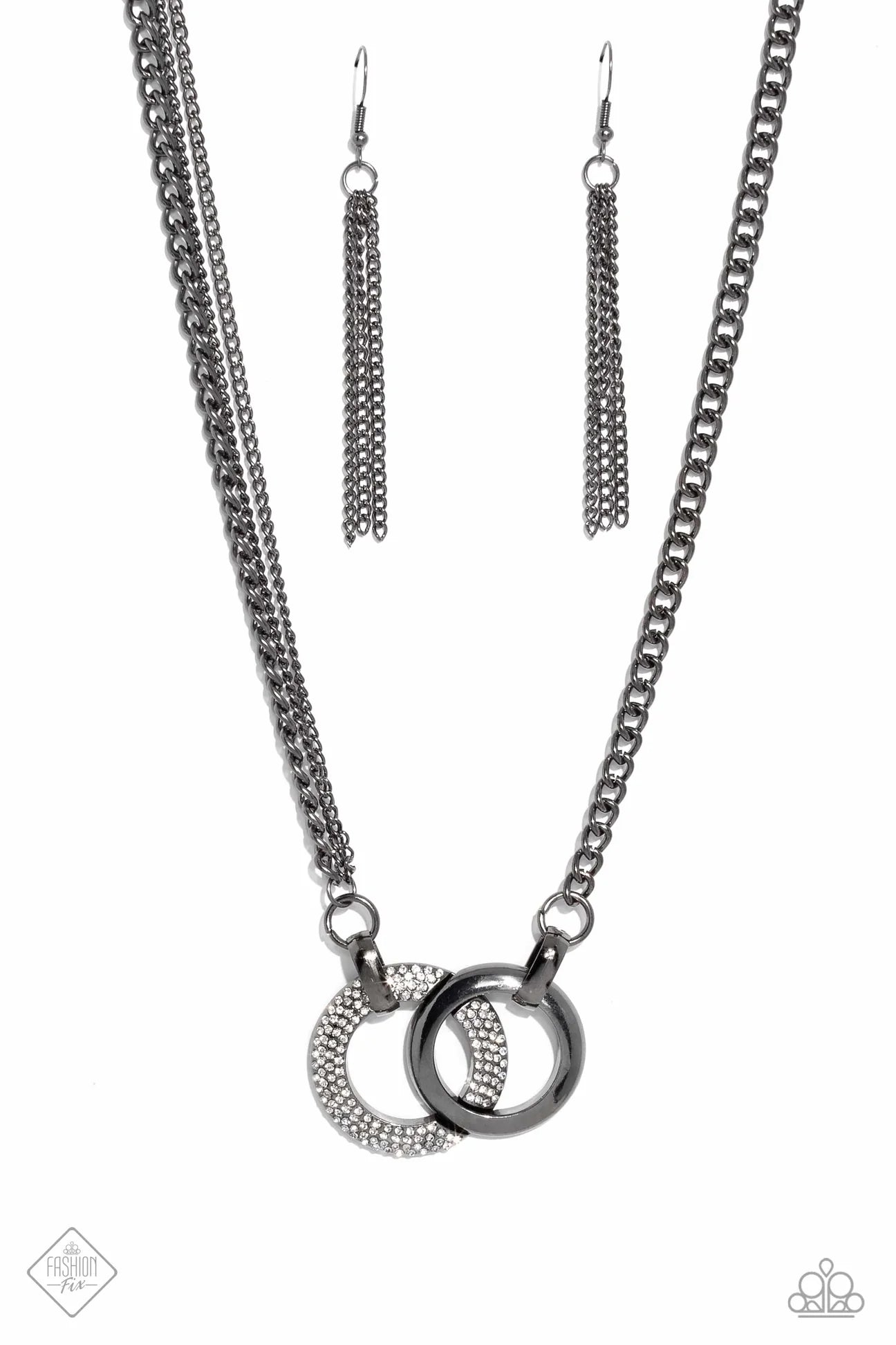 Paparazzi Necklaces - phenomenal powerhouse - Black