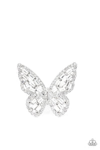 Paparazzi Ring - Flauntable Flutter - White