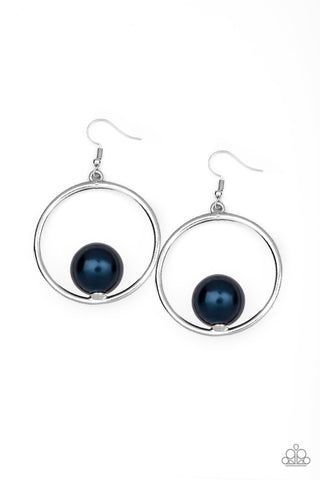 Paparazzi Earrings -  Solitaire REFINEMENT - Blue