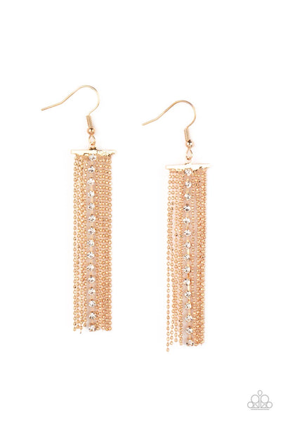 Paparazzi Earrings - ANOTHER DAY, ANOTHER DRAMA - GOLD