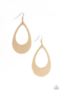 Paparazzi Earrings- What A Natural- Gold - SHOPBLINGINGPRETTY