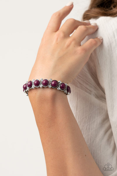 Paparazzi Bracelets  - Flamboyantly Fruity - Purple