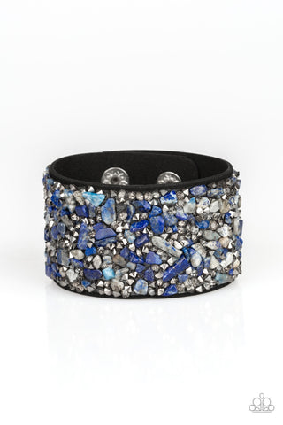 Paparazzi Bracelet- Crush Rush - Blue - SHOPBLINGINGPRETTY