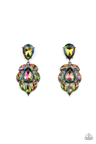 Paparazzi Earrings -Galactic Go-Getter - Multi (February 2022 Life Of The Party)