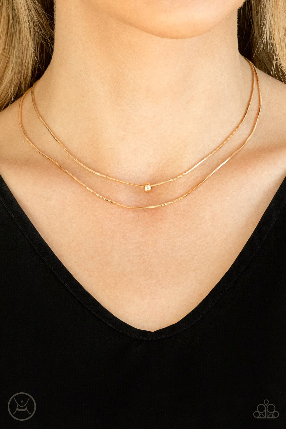 Paparazzi Necklace  -  Super Slim - Gold