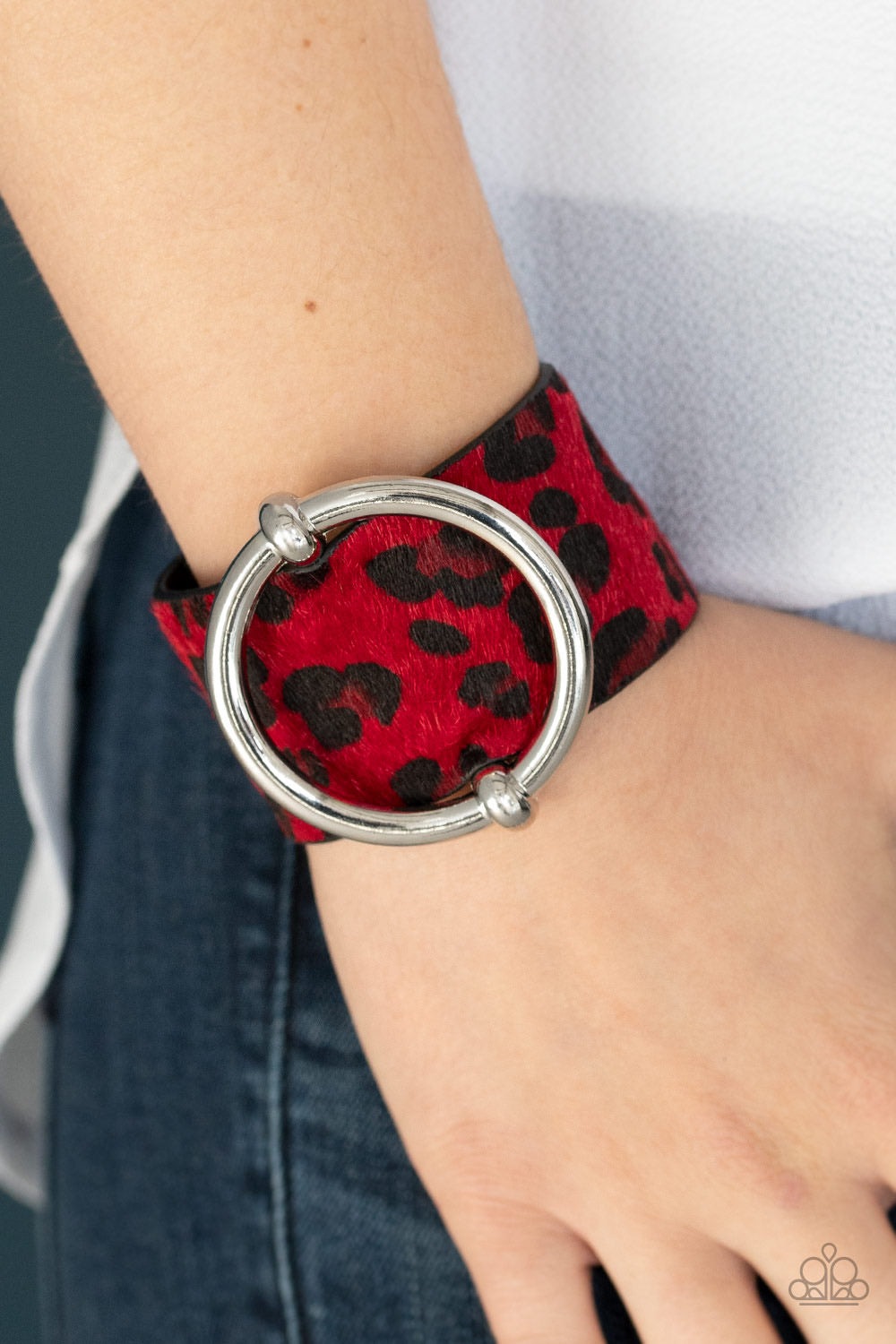 Paparazzi Bracelet - Asking FUR Trouble - Red