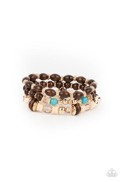 Paparazzi Bracelet -  Belongs In The Wild - Gold