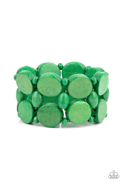 Paparazzi Bracelets - Beach Bravado - Green