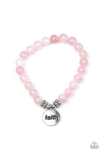 Paparazzi Bracelet - FAITH It, Till You Make It - Pink - SHOPBLINGINGPRETTY