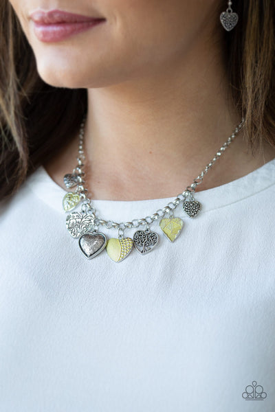 Paparazzi Necklace- Grow Love - Yellow - SHOPBLINGINGPRETTY