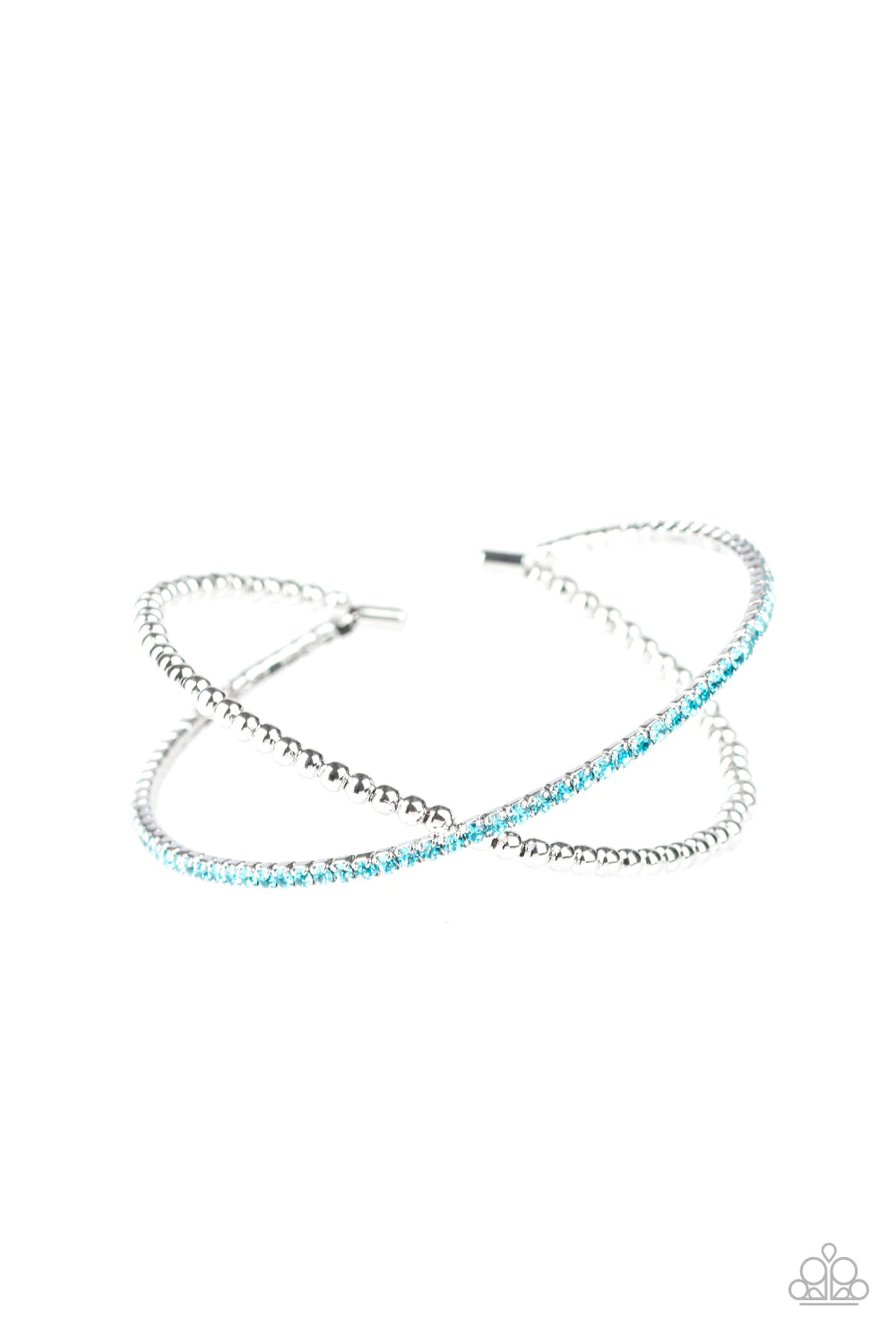 Paparazzi Bracelet -  Chicly Crisscrossed - Blue