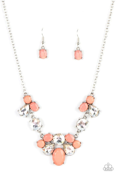 Paparazzi Necklaces- Ethereal Romance - Orange