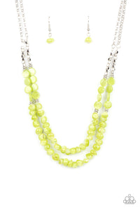 Paparazzi Necklaces -  Staycation Status - Green
