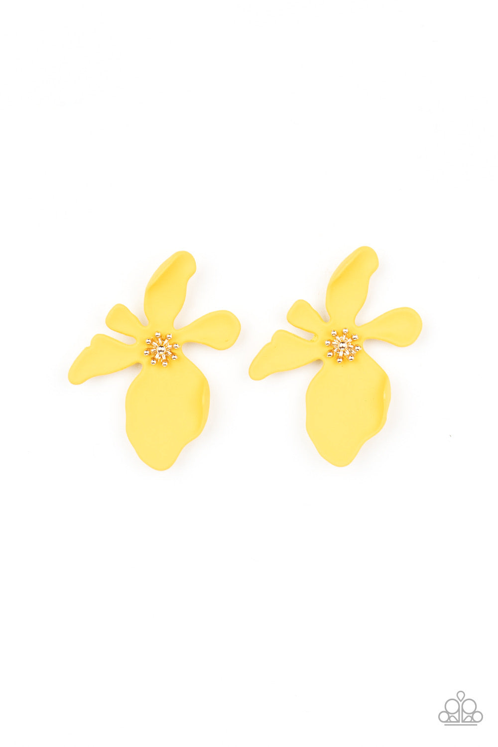 Paparazzi Earrings - Hawaiian Heiress - Yellow